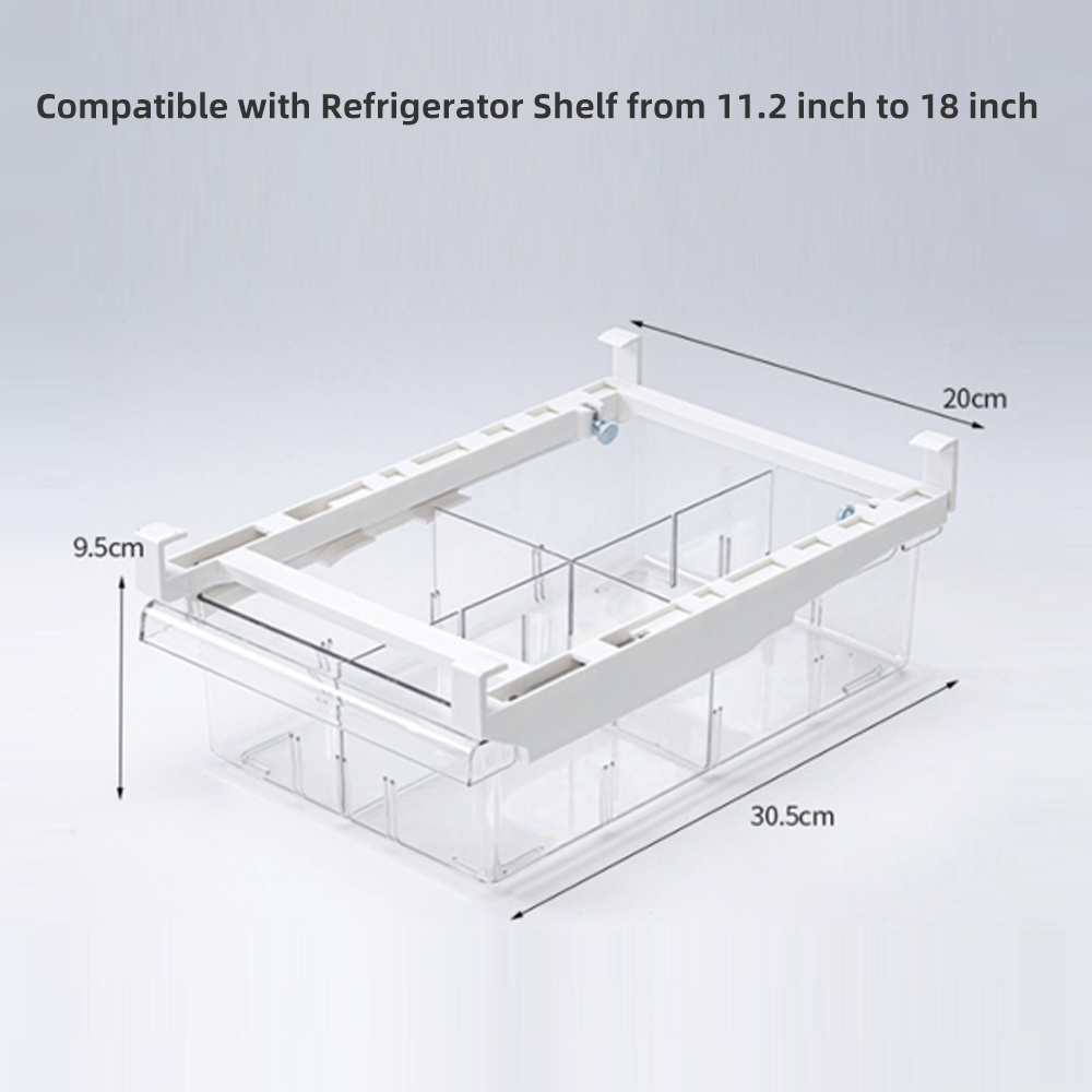 Kitchen Storage and Organization Parts Side-by-side Refrigerators Pull Out Fridge Drawer Organizer Rack Fridge Shelf Holder