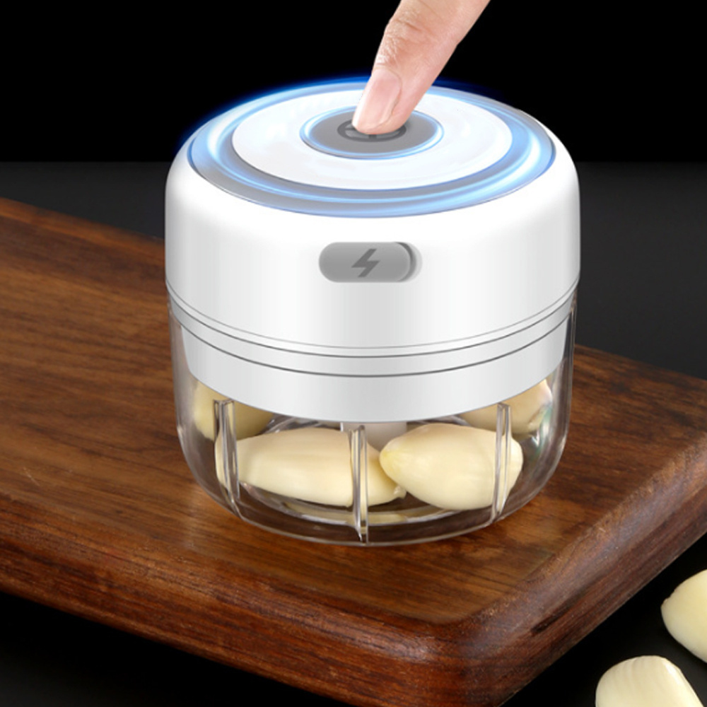 Rechargeable Food Processor Electric Mini Food Chopper, Top Selling 100ml/250ml Electric Garlic Presses