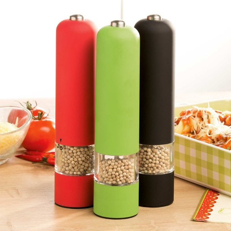 Hot Selling Salt and Pepper Electric Stainless Steel Pepper Grinder CLASSIC Customized Electric Grinder Mill with ABS Shell