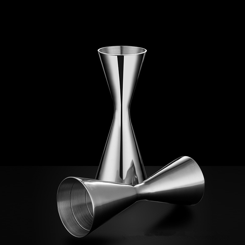 304 Stainless Steel Ounce Cup Wine Measuring Device One-piece Double-headed Cocktail Shaker Glass Jigger 30/45ML