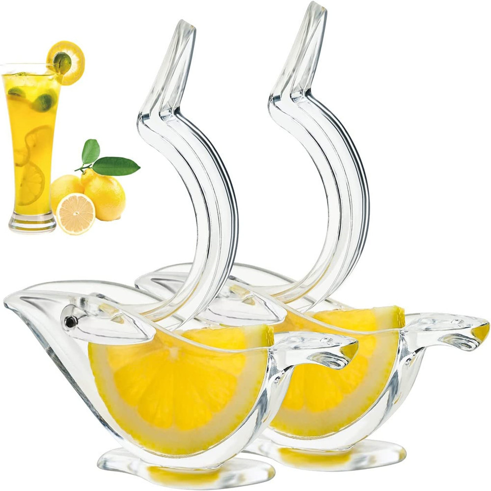 Acrylic Lemon Slice Squeezer Bird Hand Juicer Citrus Lime Kitchen Tool