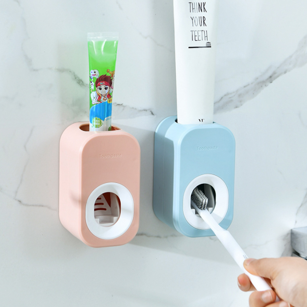 Accept Custom Logo Wall-mounted Toothpaste Squeezer, New Bathroom Hands Free Automatic Toothpaste Dispenser