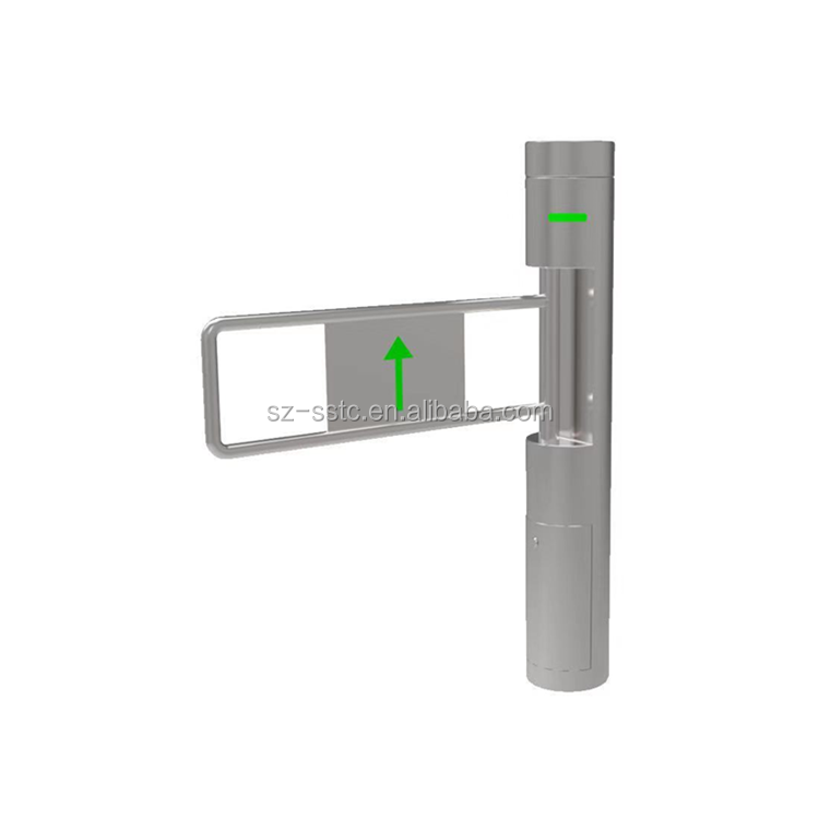 Pedestrian Access Mechanical Swing Barrier Gate Manual Swing Turnstile For Supermarket