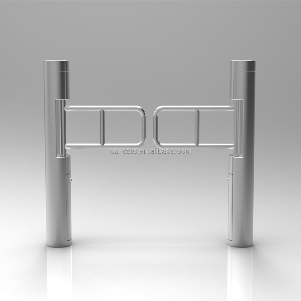 Pedestrian Access Mechanical Swing Barrier Gate Manual Swing Turnstile For Supermarket