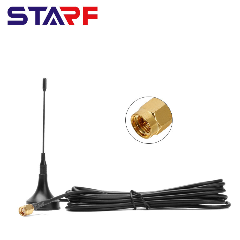 Outdoor Waterproof Stick antenna 900-1800MHZ GSM Sucker Antenna SMA with RG174 Cable