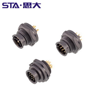 E10 Equivalent Amphenol LTW BD-12PMMP-LC7001 CONNECTOR IP67 Waterproof Circular Plug 12POS Panel Socket