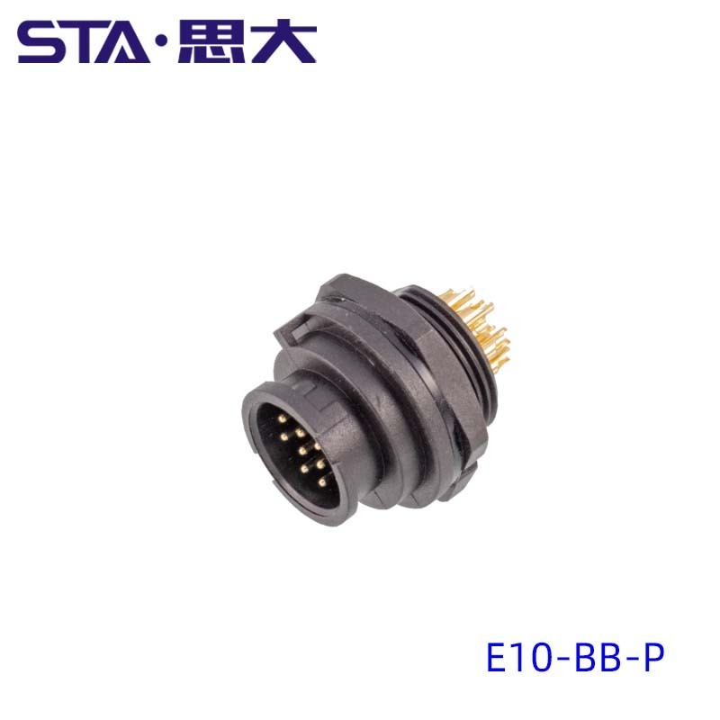 E10 Equivalent Amphenol LTW BD-12PMMP-LC7001 CONNECTOR IP67 Waterproof Circular Plug 12POS Panel Socket