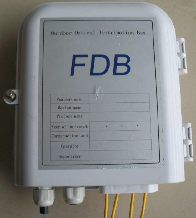 2x8 Fiber Optic Terminal Box FTTH Outdoor 8 cores PLC Splitter Distribution Box 8 Ports Fiber Optic Enclosure Equipment