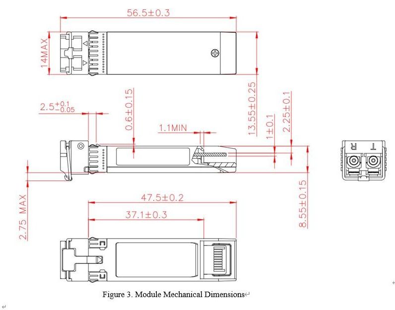 Industrial SFP28 25G SR 850nm 100m optical transceiver Compatible SFP-25G-SR-I LC MMF sfp transceiver module