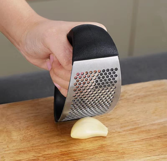 Premium Material Stainless Steel Garlic Press Rocker Garlic Mincer Ginger Crusher Squeezer Kitchen Tool Food Chopper