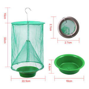 Fly Control Trap Tools Reusable Hanging Fly Catcher Killer Flytrap Cage Net Trap Garden Supplies