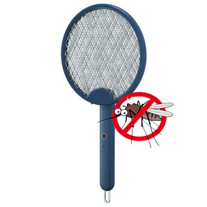 Smart Type-C Rechargeable Electric Fly Swatter Racket  Summer Electric Bug Zapper Racket Mosquito Fly Mosquito