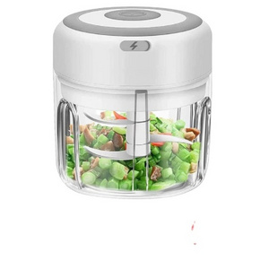 Portable USB Charging Electric Garlic Chopper Garlic Masher Mincer Crusher Pepper Chili Nuts Meat Grinder US EU Food Chopper