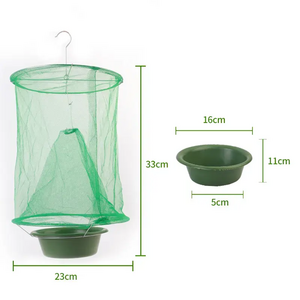 Outdoor Ranch Fly Trap Disposable Fly Traps Hanging Cages Flies Catcher Killer for Farm Orchard