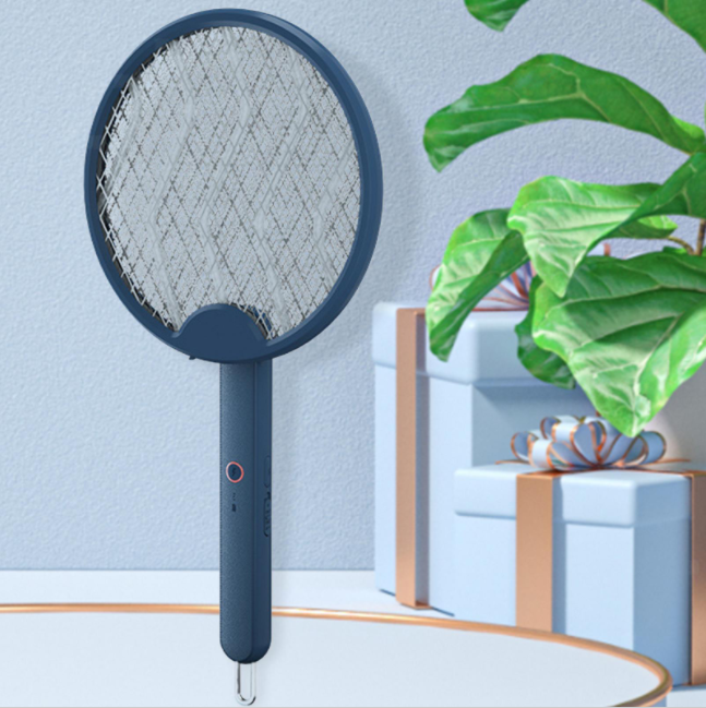 Smart Type-C Rechargeable Electric Fly Swatter Racket  Summer Electric Bug Zapper Racket Mosquito Fly Mosquito