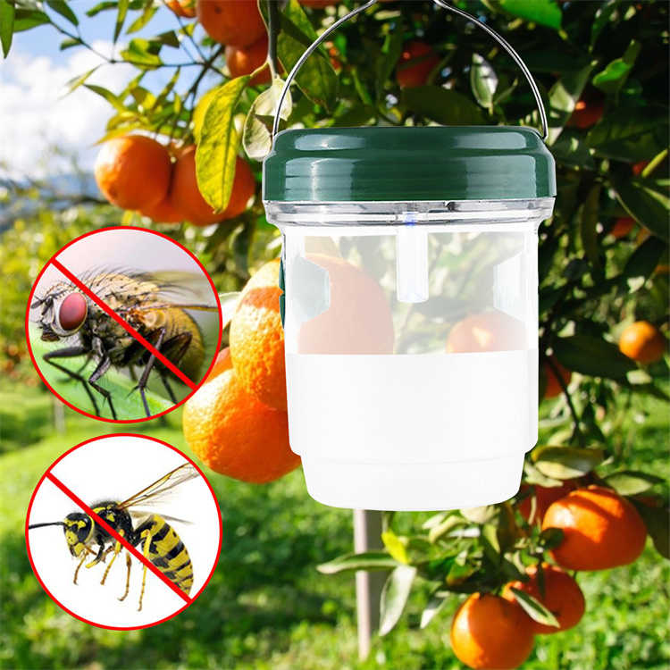 Portable Wholesaler Solar Powered Wasp Trap Catcher UV Light Traps Wasps Hornets Bees Killer