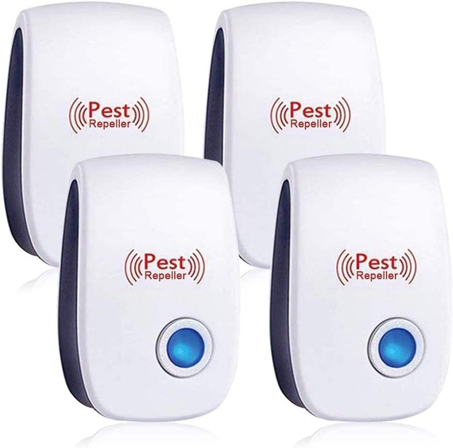 Electronic Ultrasonic Pest Repellent Indoor Plug in Pest Control Ultrasonic Repellent for Flea, Mosquitoes, Mice, Spiders, Ants,