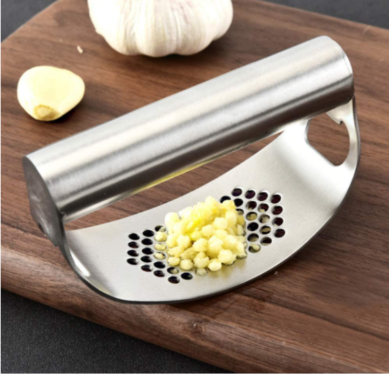 Handle Garlic Press Stainless Steel Garlic Press Rocker Ginger Crusher Squeezer Customization Kitchen Vegetable Chopper