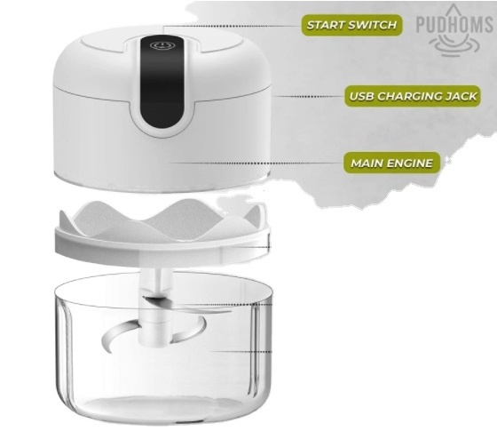 Multifunctional Food Processor Push button automatic quick spin electric garlic chopper garlic chopper garlic crusher with Sharp