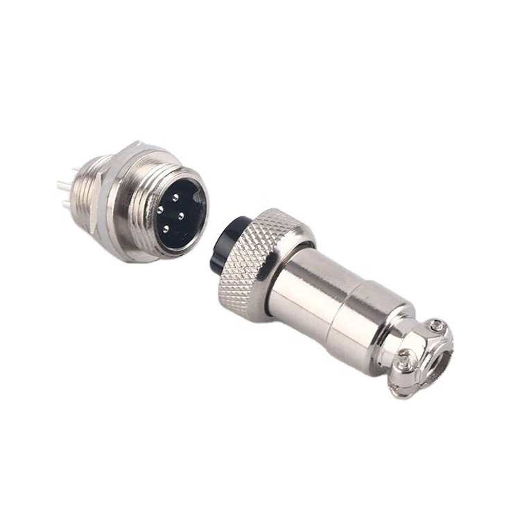 Original manufacturer M12 2pin 4 pin 8P aviation connector Male plug to female plug power connector for connect wire