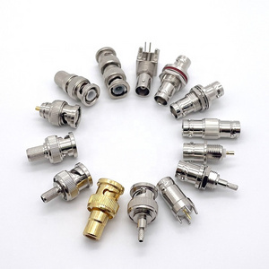 50/75ohm RG58 RG59 RG6 bnc cable male and female crimp bnc connector  CCTV