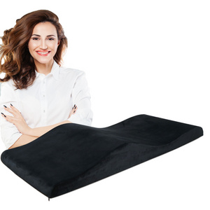 High Density Foam Lash Bed Cushion with Soft Touch Short Plush and Ergonomic Design Curvy Massage Bed Topper