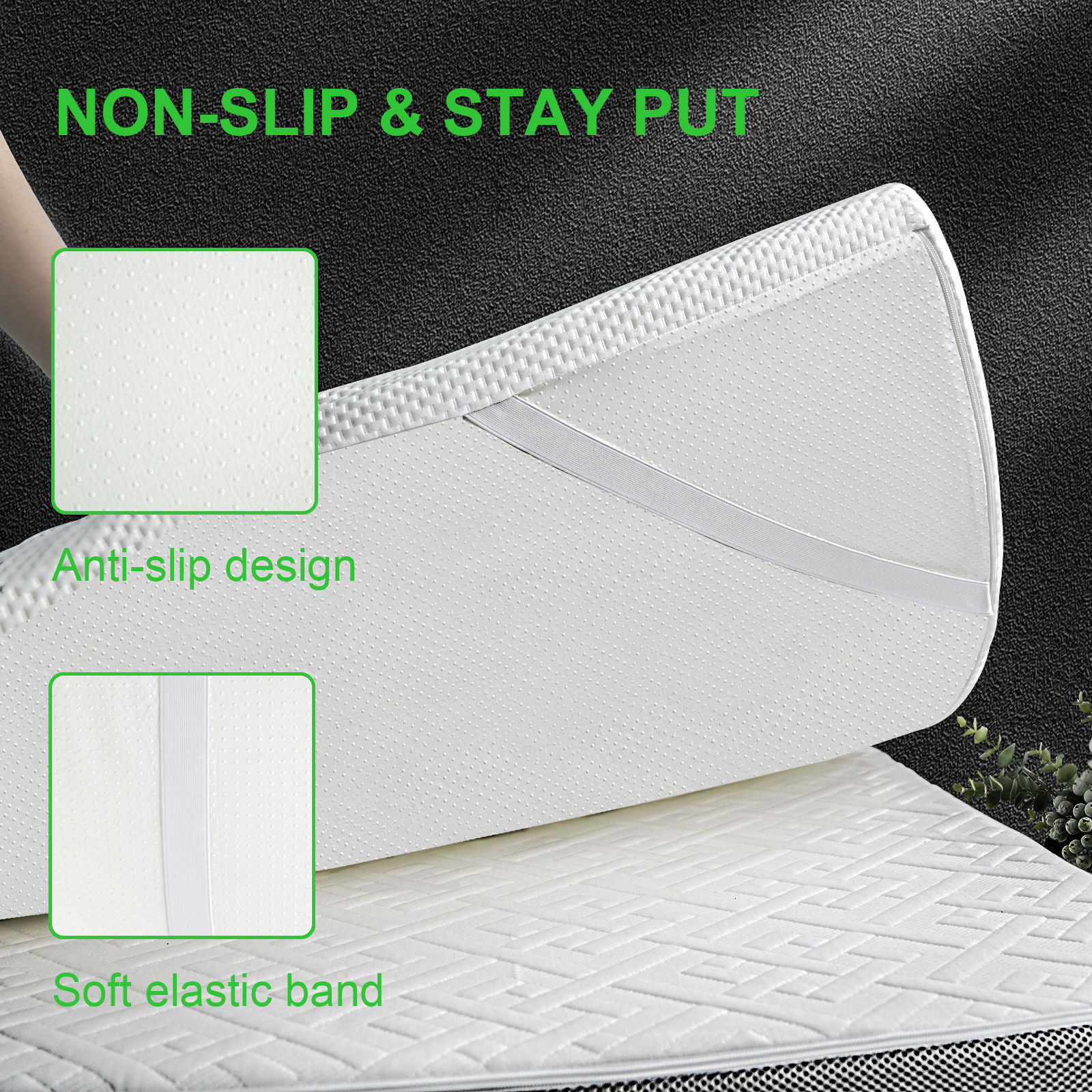 Memory Foam Mattress Roll up Pocket Mattress in a Box Cheap Mattress Topper Gel Natural Home Furniture Minimalist 15-20 Days