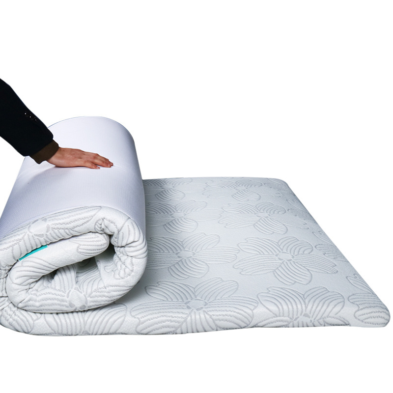 Roll Up Single Gel Infused Double Layer Foam Mattress To Release Pressure And Enjoy Sound Sleep