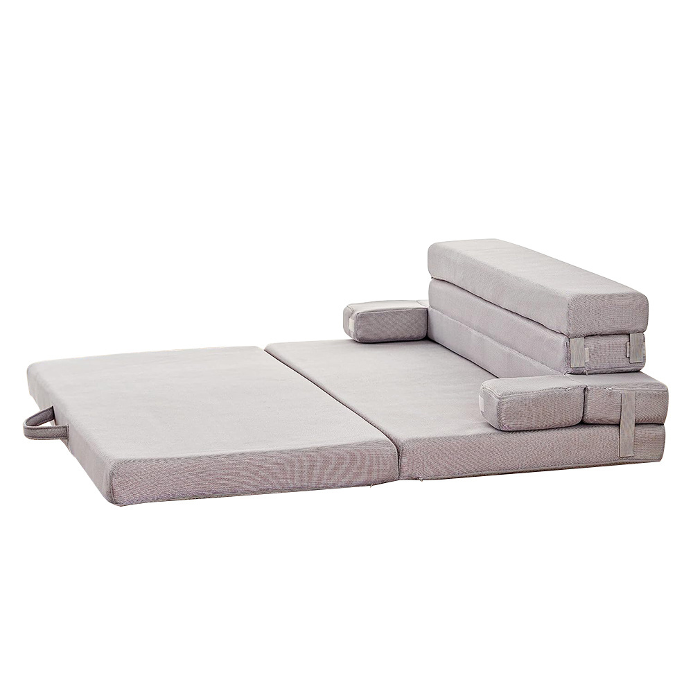 Multifunctional Washable Cover sleeping Folding Sofa Bed 4 Inch Foldable Mattress for living room