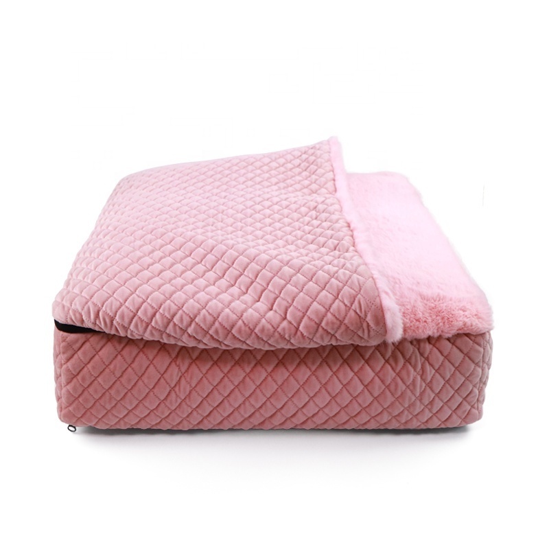 Wholesale Hot Orthopedic Top Quality Large Washable Soft Luxury Massage Memory Foam Supplies Pet Dog Bed Mat Mattress