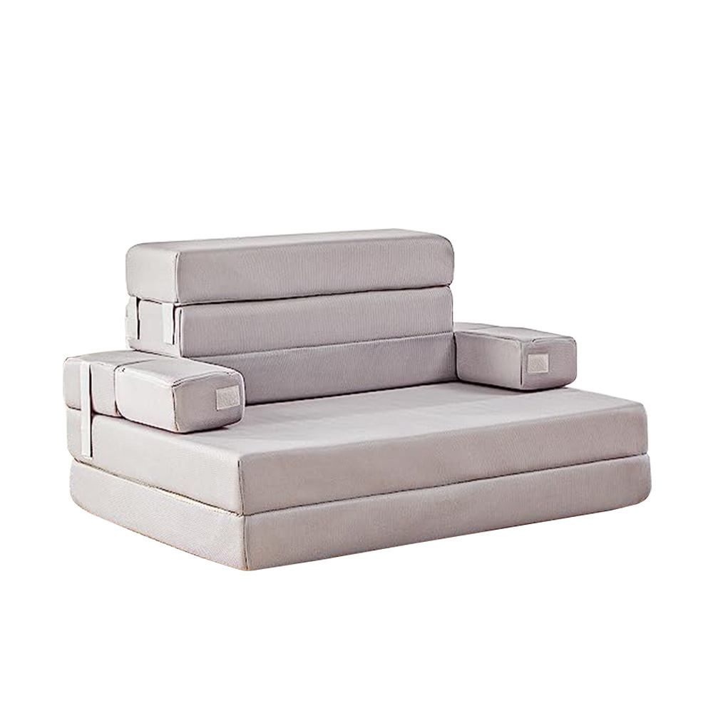 Multifunctional Washable Cover sleeping Folding Sofa Bed 4 Inch Foldable Mattress for living room