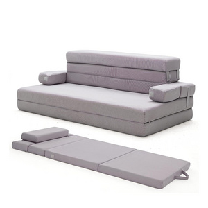 Multifunctional Washable Cover sleeping Folding Sofa Bed 4 Inch Foldable Mattress for living room