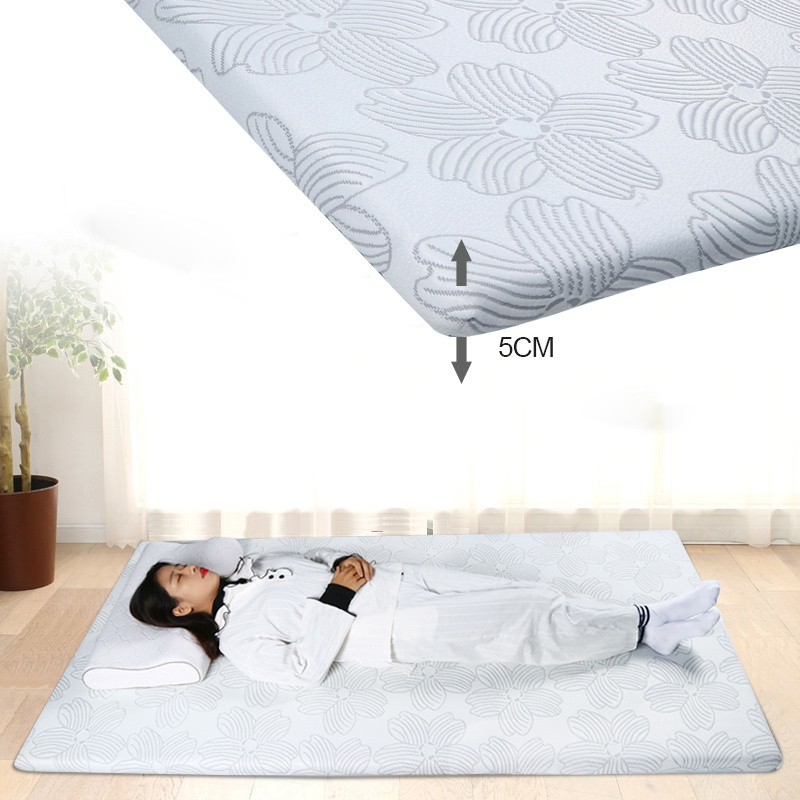 Roll Up Single Gel Infused Double Layer Foam Mattress To Release Pressure And Enjoy Sound Sleep