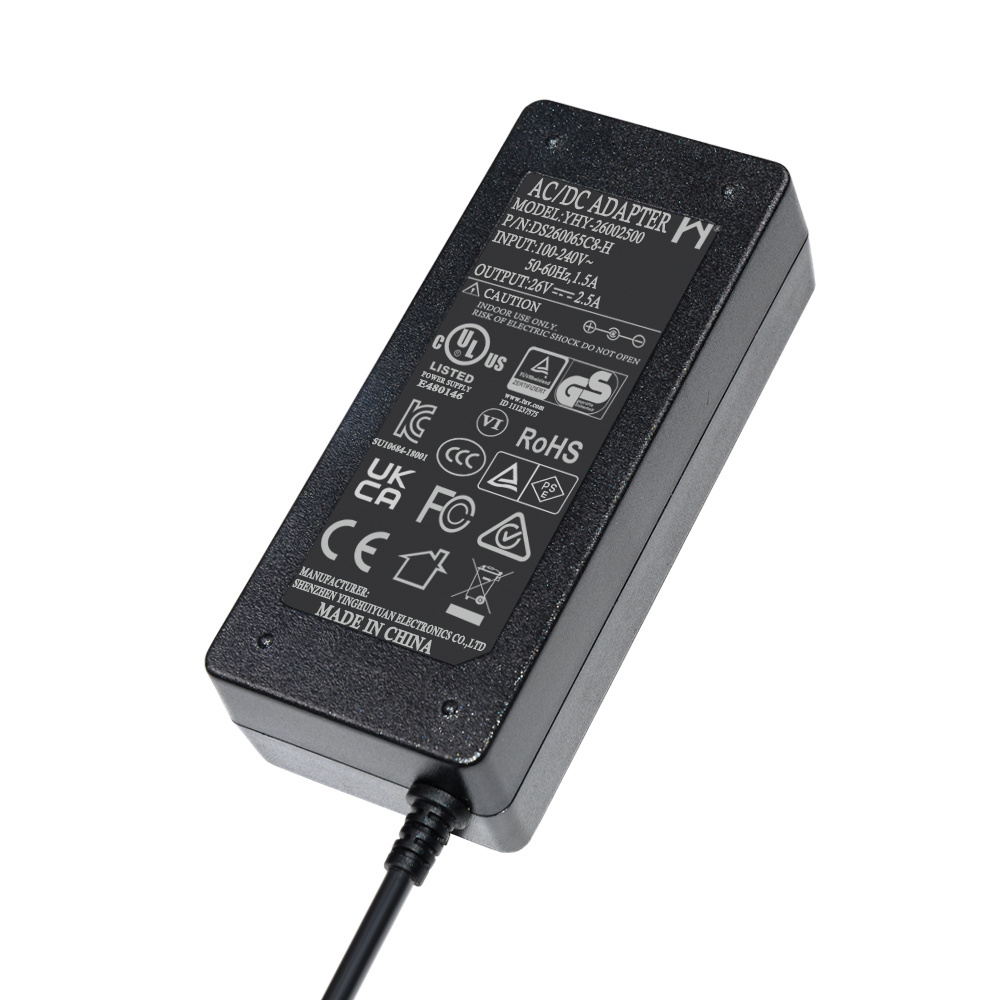 26v 2.5a 65w smps switching ac to dc adapter 26 volt dc power supply