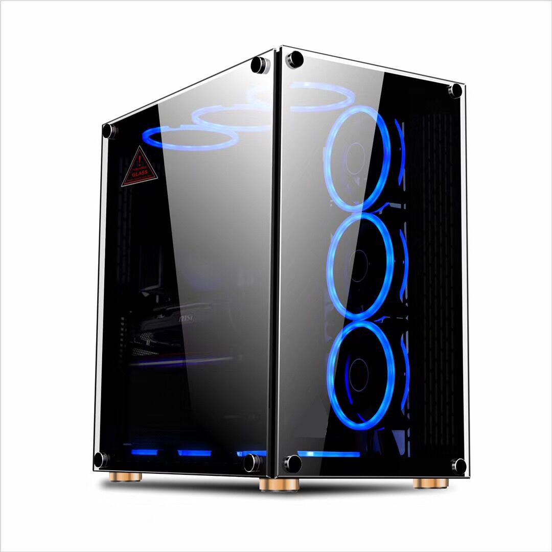 2023 Most Popular High Quality Gaming PC Desktop Computer Gaming RGB ATX Computer Case Frame Chassis & Towers CPU Cabinet