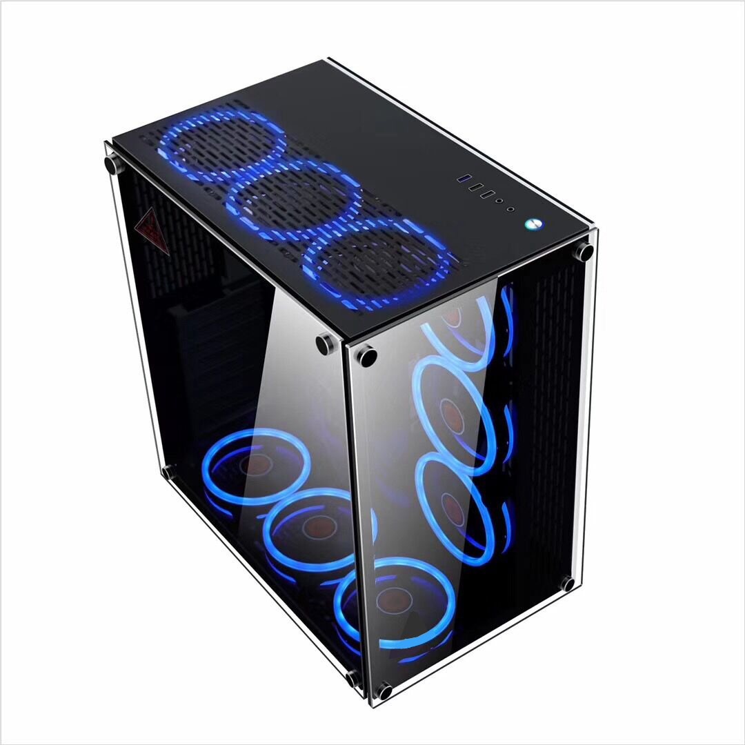 2023 Most Popular High Quality Gaming PC Desktop Computer Gaming RGB ATX Computer Case Frame Chassis & Towers CPU Cabinet