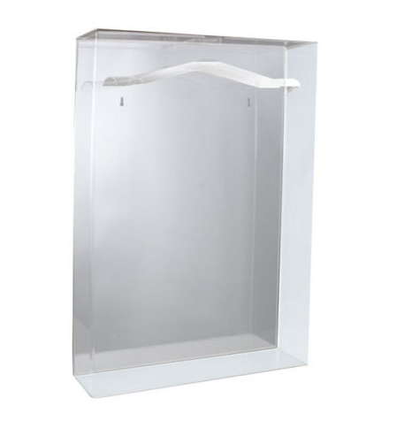 Clear Acrylic Lockable jersey Case wall mountable Acrylic Small Jersey Display Glass Frame Cabinet Case with Mirrored Back