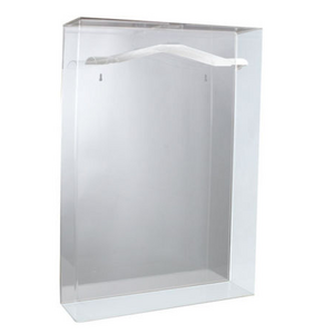 Clear Acrylic Lockable jersey Case wall mountable Acrylic Small Jersey Display Glass Frame Cabinet Case with Mirrored Back