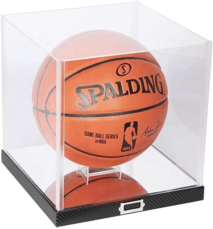 Transparent Clear Acrylic Basketball Display Storage Box Holder With Cheap Price