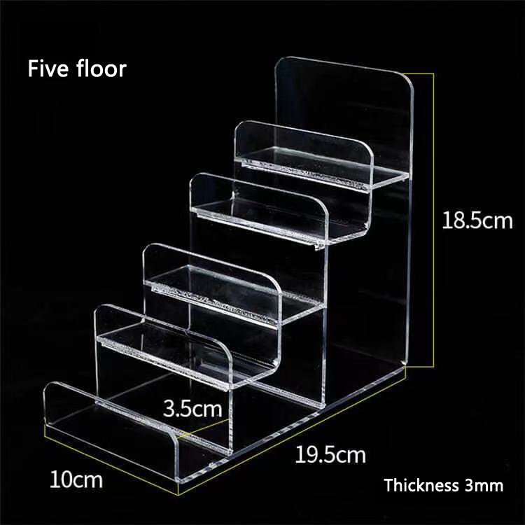 Factory Made Clear Acrylic Wallet Display Stand Holder Leather Handbag Purse Display Stand