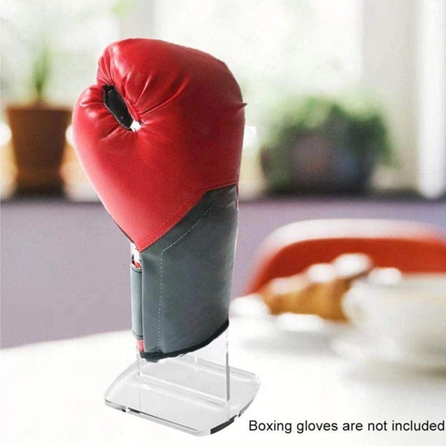 Acrylic Autographed Boxing Glove Holder Clear Acrylic Boxing Glove Display Stand Upright Baseball Gloves Display Stand