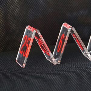 Clear Acrylic Riser Stand Clear Acrylic Display Risers V shape Name Number Stand