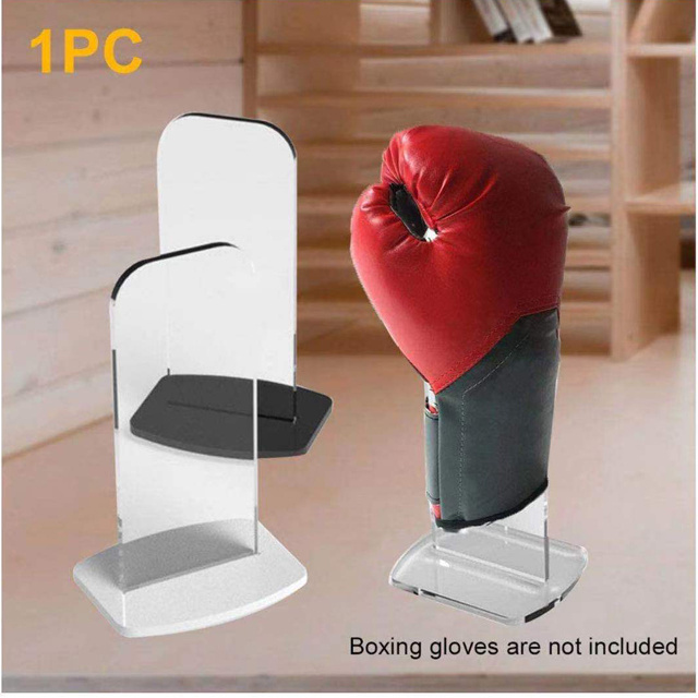 Acrylic Autographed Boxing Glove Holder Clear Acrylic Boxing Glove Display Stand Upright Baseball Gloves Display Stand