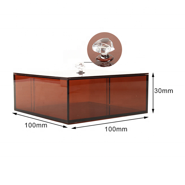 Custom Acrylic box clear acrylic display case 5side box with lid/sliding lid or base plexiglass acrylic box cube for food rose