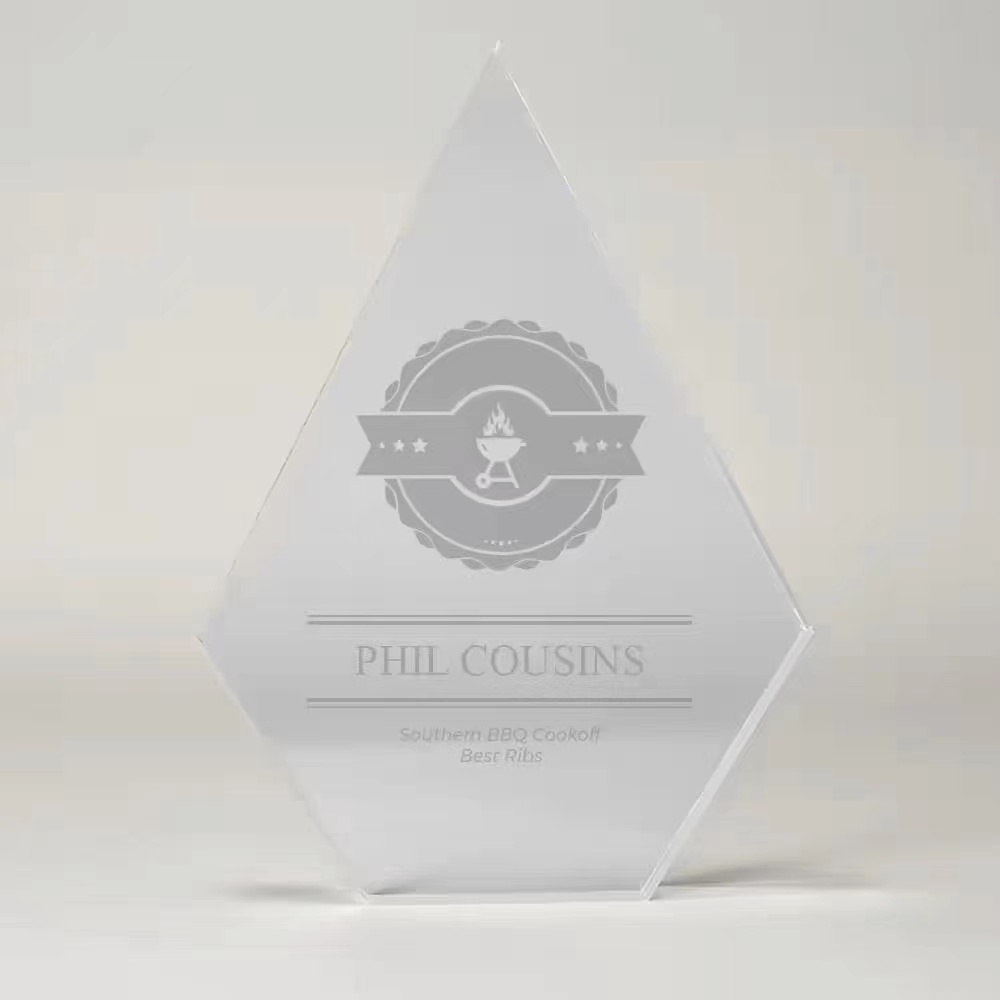 Custom Shaped Design Star Acrylic Award Trophy Plaque