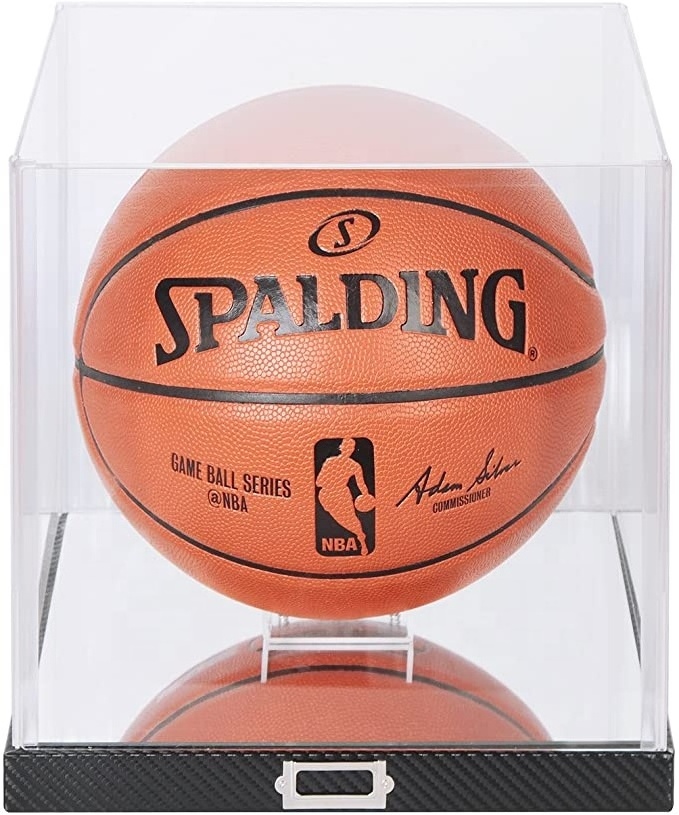 Transparent Clear Acrylic Basketball Display Storage Box Holder With Cheap Price