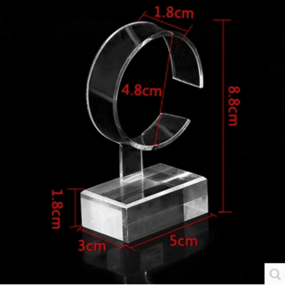 Watch acrylic counter display rack with disassemble base acrylic Wrist Watch bracelet holder stand