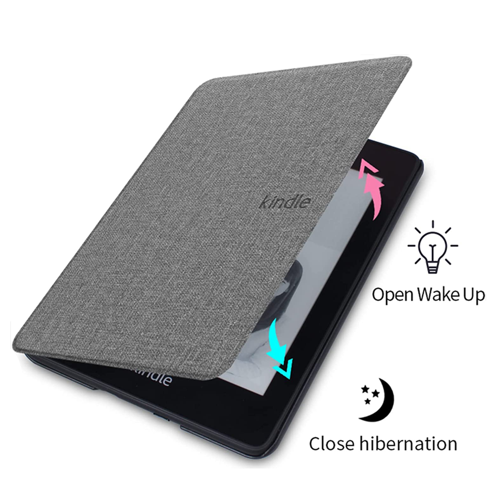 Smart Auto Wake Sleep New Cover For 6.8 Kindle Paperwhite 11th Generation 2021 Pure Color Waterproof Cloth Pattern Case