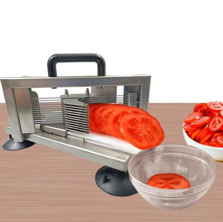 Commercial Tomato Slicer Heavy Duty Cutter with Built-in Cutting Board for Restaurant or Home Use