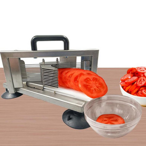 Commercial Tomato Slicer Heavy Duty Cutter with Built-in Cutting Board for Restaurant or Home Use